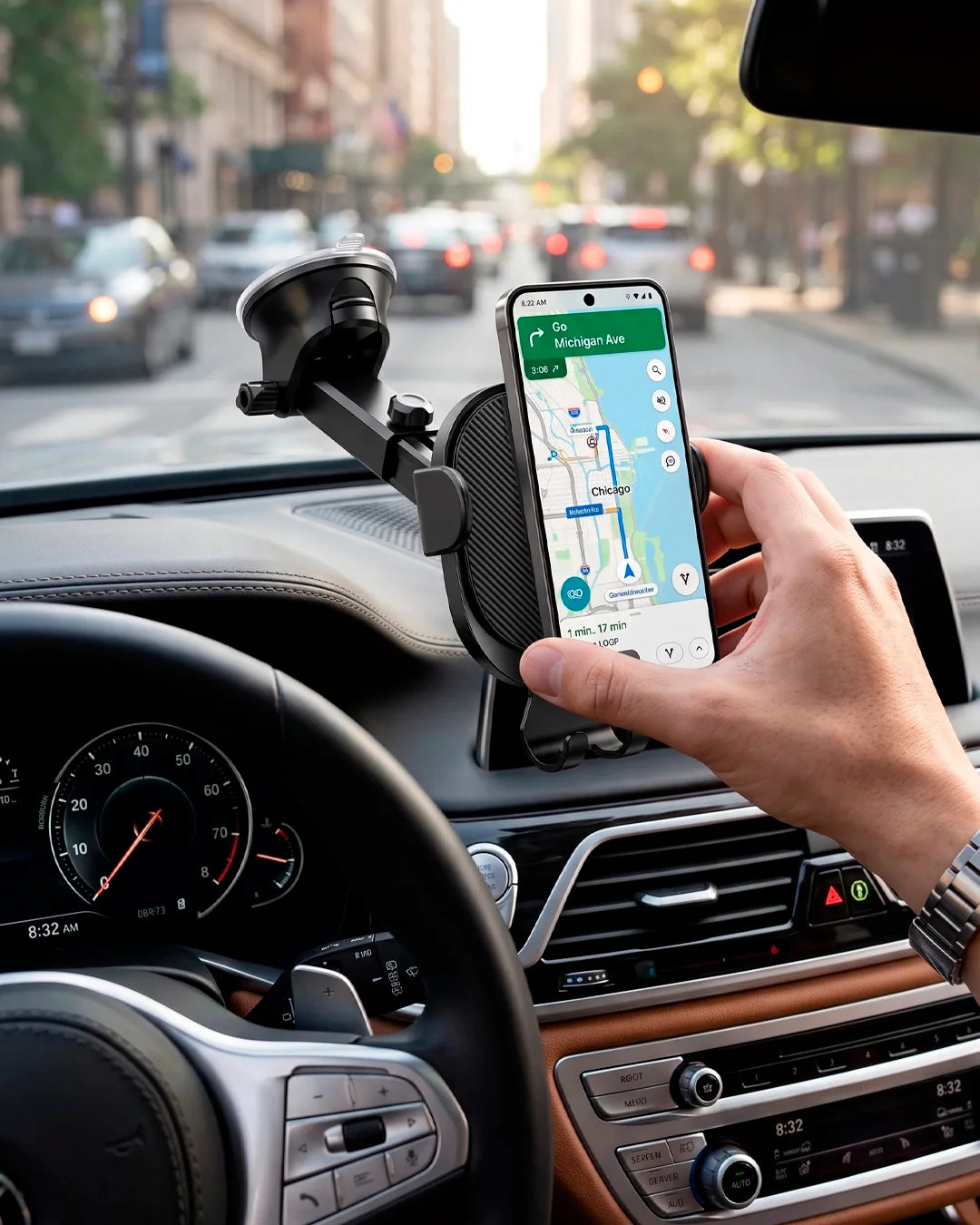 Adjustable Suction Cup Car Phone Holder